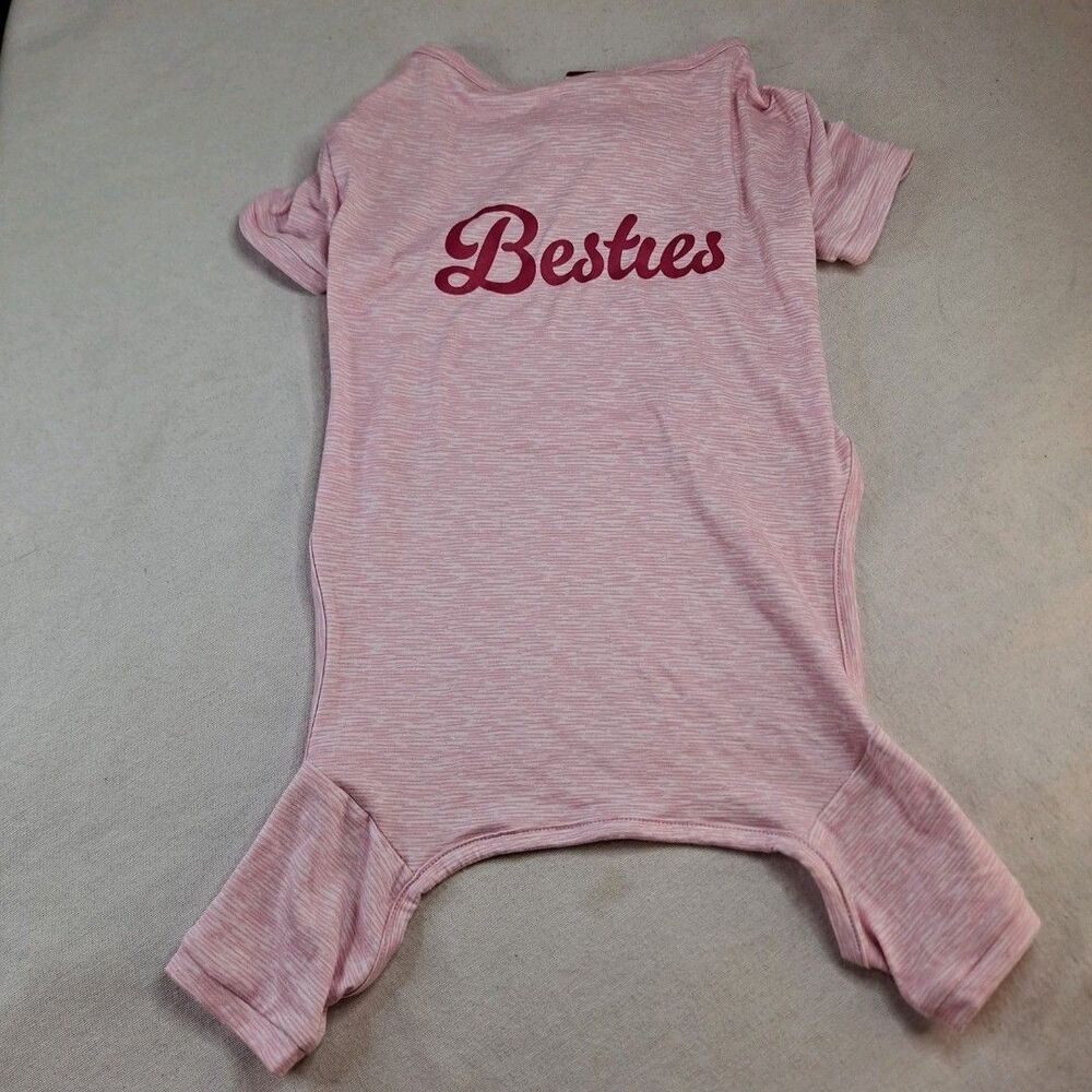 Jaclyn Intimates Dog Pajamas Furry Bestie Sz L/XL Pink